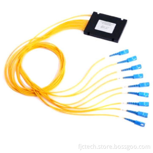 PLC SC/PC Fiber-optic Splitter, 1x8, Single- and Multi-mode Available